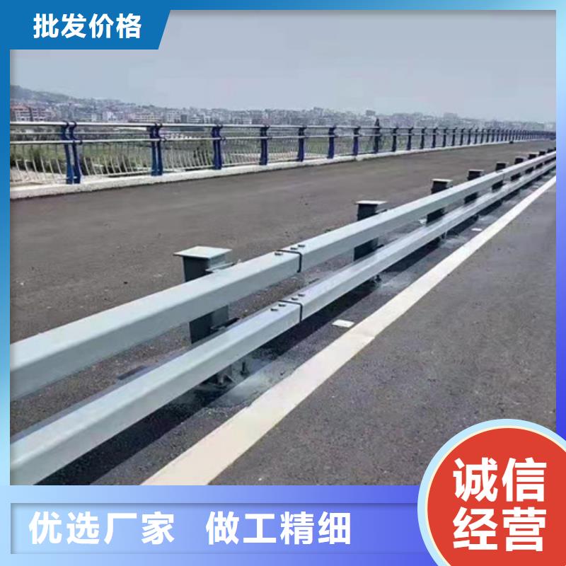 不锈钢桥梁防撞护栏河道景观灯光护栏M型防撞护栏快速物流发货