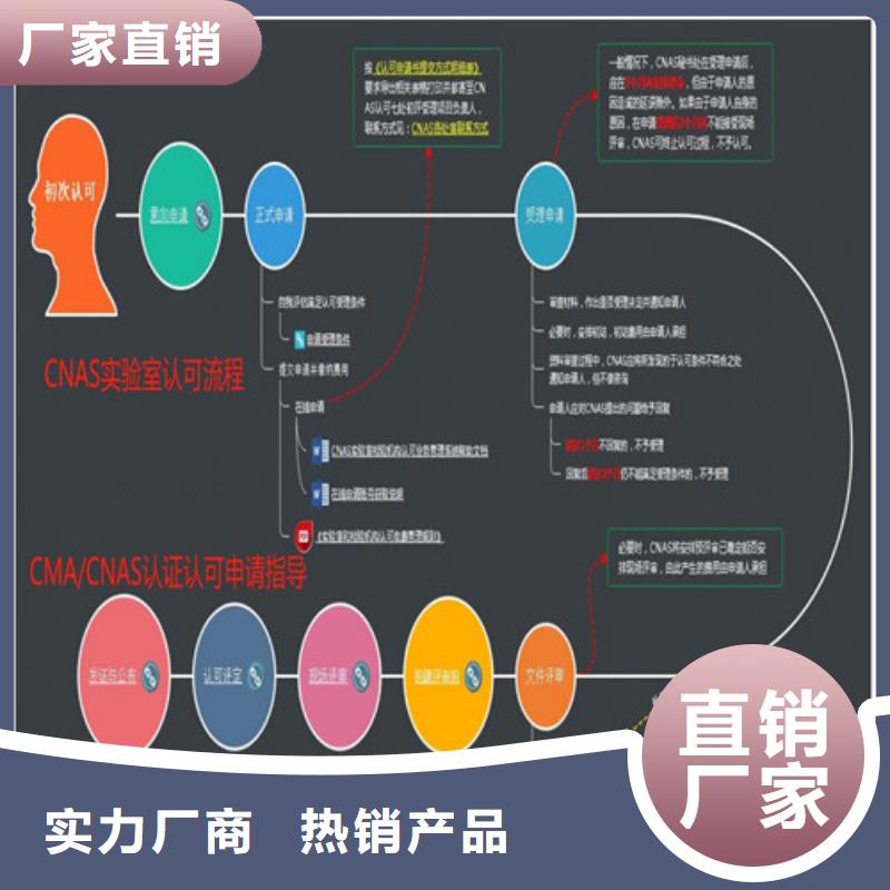 CMA资质认定CNAS认可要求厂家直接面向客户