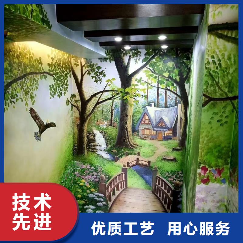 墙绘彩绘手绘墙画壁画墙体彩绘,车库壁画严选用料