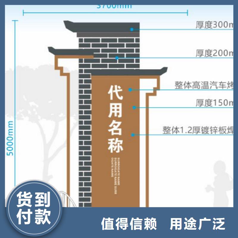 户外仿古村牌烤漆导视牌厂家报价