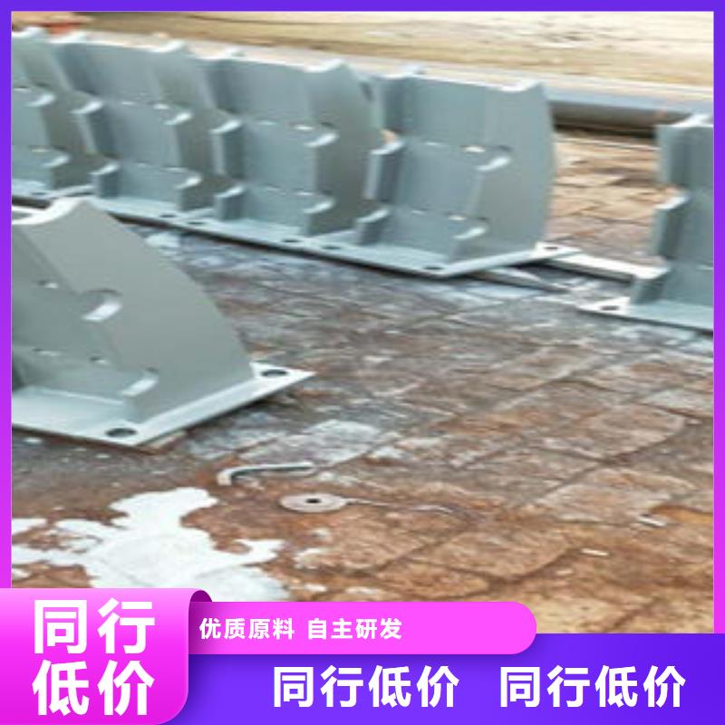 桥梁防撞支架304不锈钢复合管护栏价格支持加工定制
