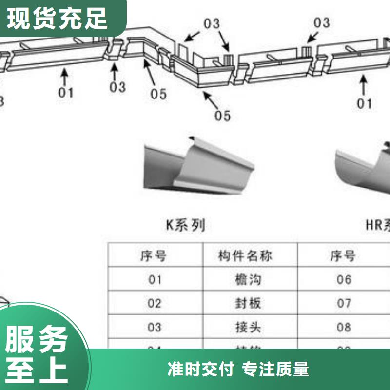 PVC成品天沟金属落水系统批发供应