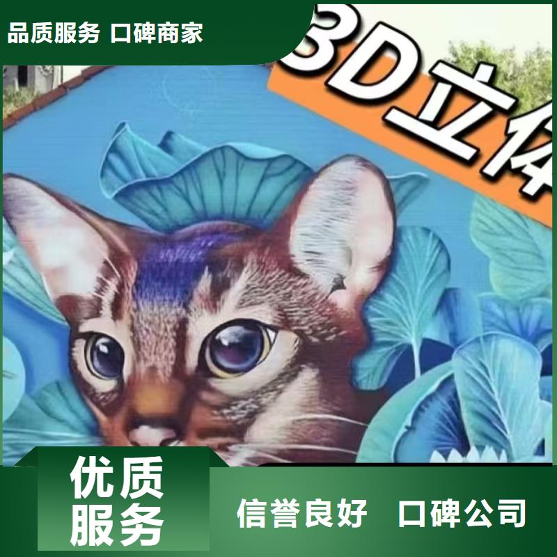 墙绘手绘3D彩绘户外墙画正规