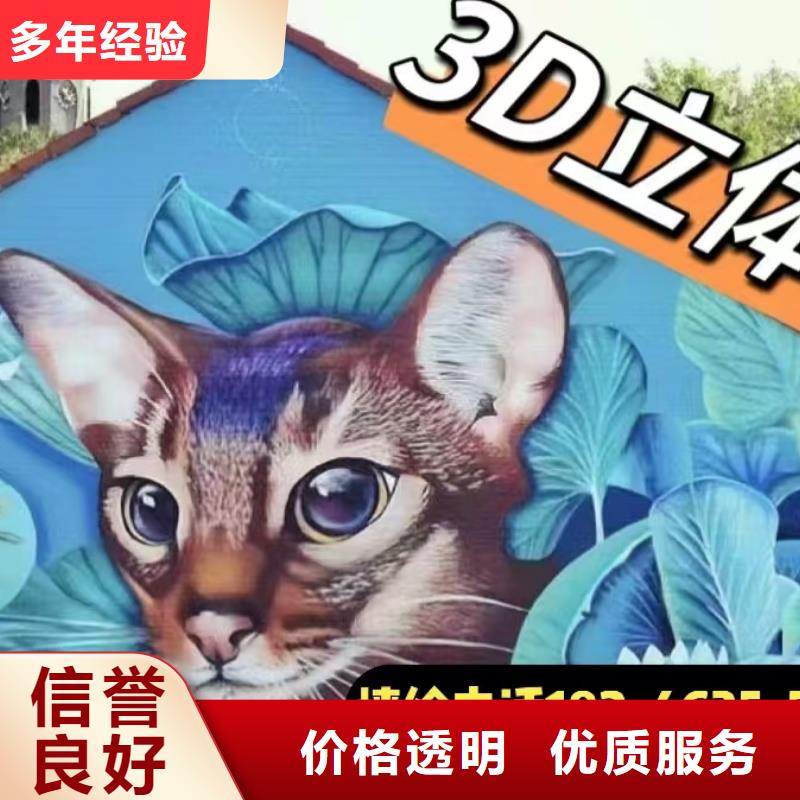 台州墙绘手绘3D彩绘户外墙画匠心品质遵守合同